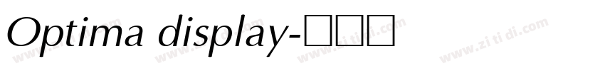 Optima display字体转换